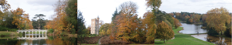 Painshill Park is just under half an hour’s drive from Merrywood Park, Box Hill, Surrey
